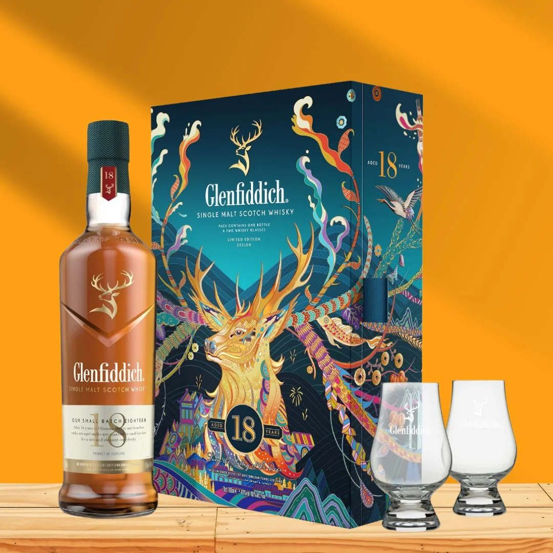 Glenfiddich 18 Year Old Single Malt Scotch Whisky 750 ml